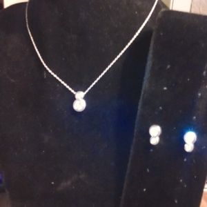 NWTS BRIGHTON INFINITY NECKLACE AND EARRING SET